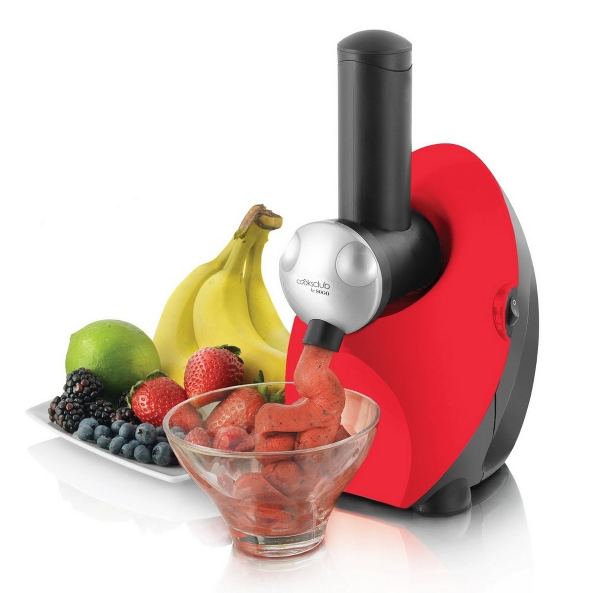 Máquina de Gelados Sogo FDM-SS-5245 de 150 W - Vermelho Vermelho-4