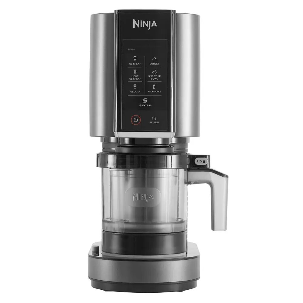 Imagem 0 de Máquina de Gelados Ninja NC302EU CREAMi Ice Cream & Frozen Dessert de 7 Programas, 800 W e 2x473 ml - Cinzento