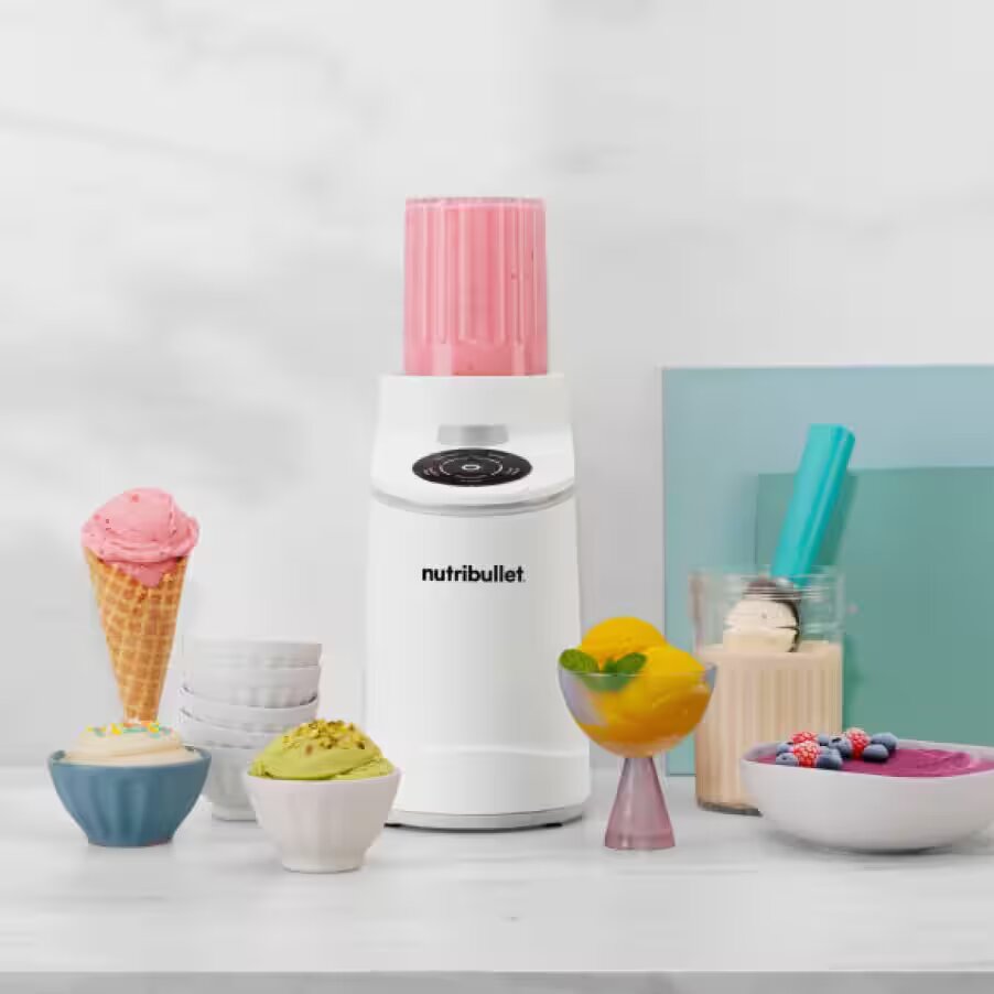 Máquina de Gelados Nutribullet® Chill Ice Cream Maker NBD0503W, de 0.47L e 500 W - Branco Branco-3