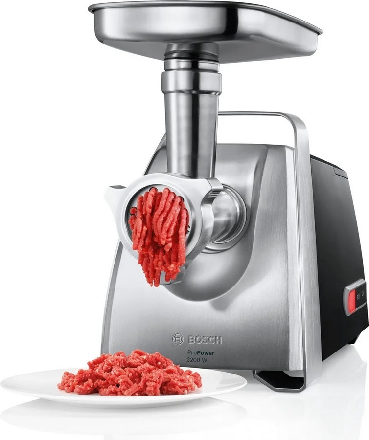 Picador de Carne Bosch ProPower MFW68660 de 2200 W - Preto e Cromado Preto / Cromado-2