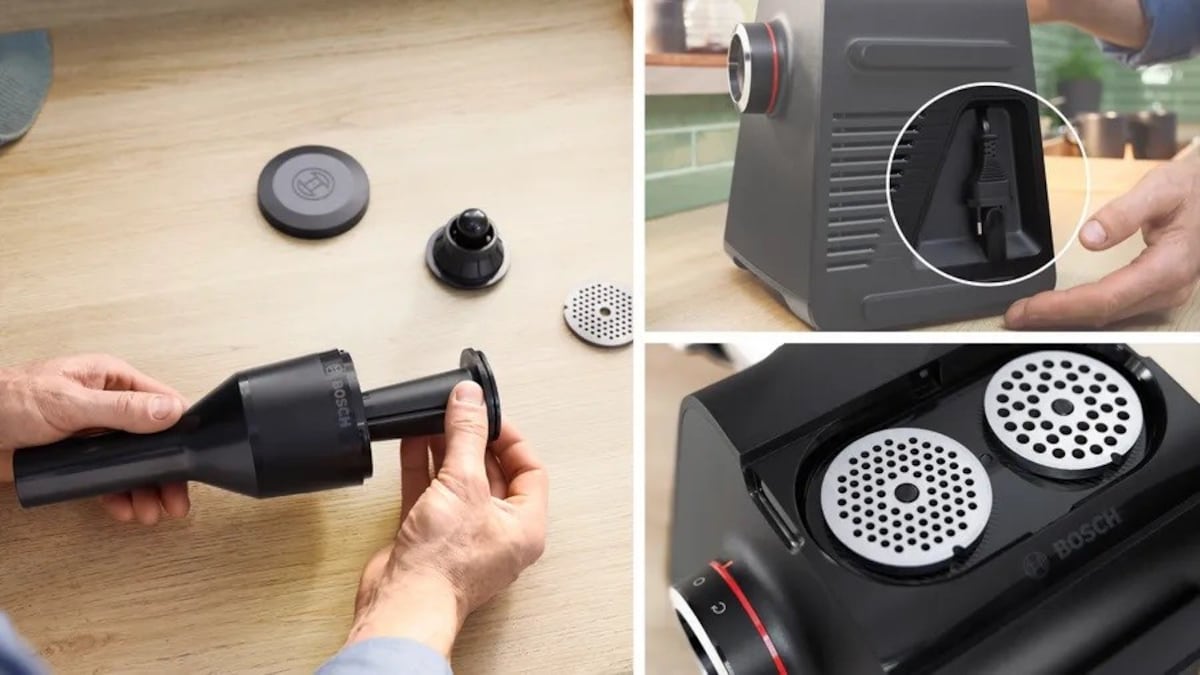 Picador de Carne Bosch Serie 6 MultiPower MFWS682B de 2100 W - Preto e Silver Metalic Preto-6