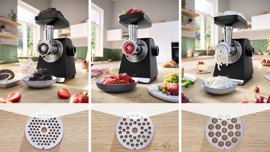 Picador de Carne Bosch Serie 6 MultiPower MFWS682B de 2100 W - Preto e Silver Metalic Preto-7