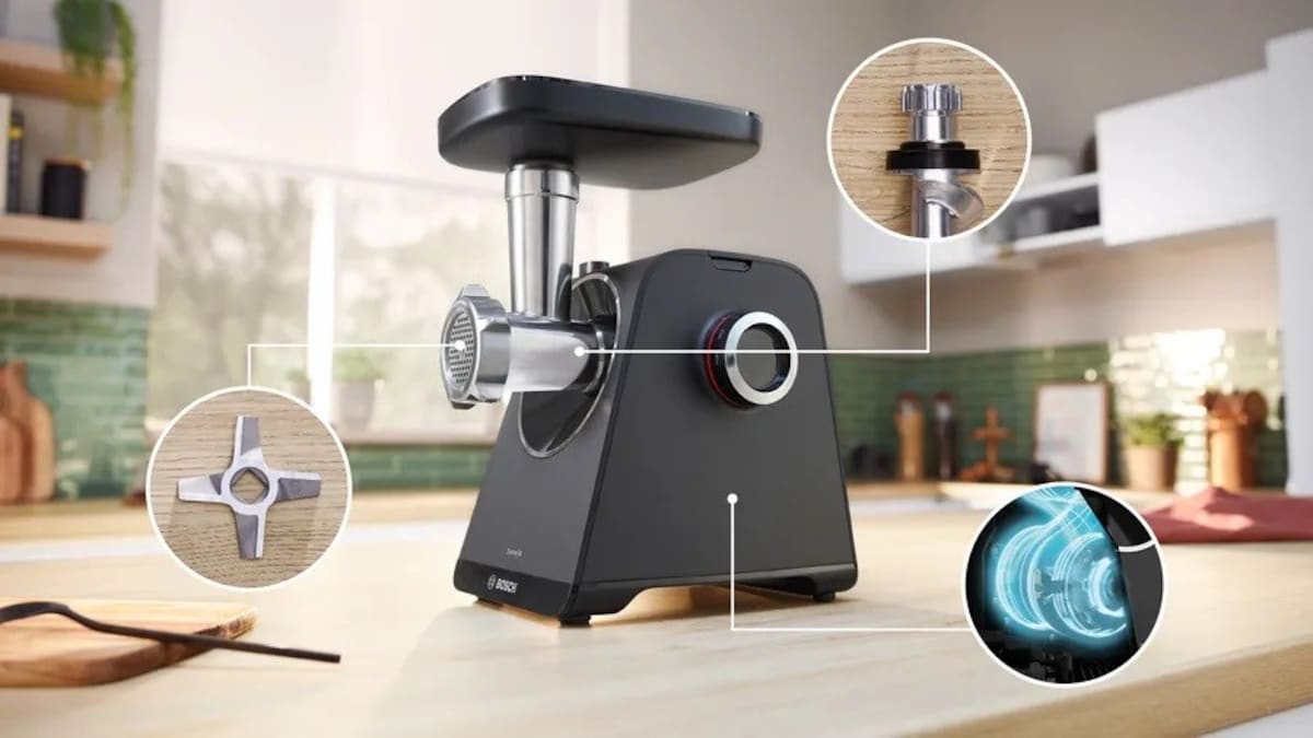 Picador de Carne Bosch Serie 4 MultiPower MFWS450B de 1900 W - Preto Preto-3