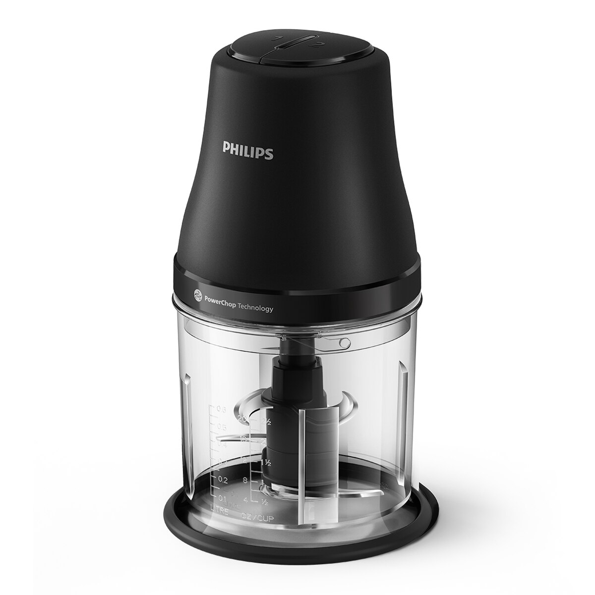Imagem 0 de Picadora Philips Série 3000 HR1501/00 de 450 W e 1 Litro  - Preto
