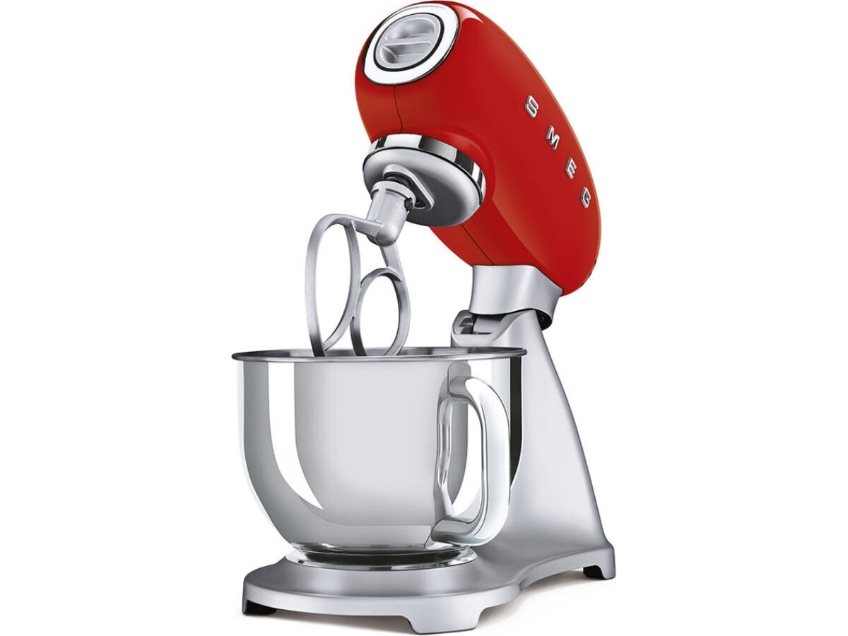 Batedeira com Taça Smeg Anni 50 SMF02RDEU de 800 W e Capacidade 4,8 Litros - Vermelho Polido Vermelho-3