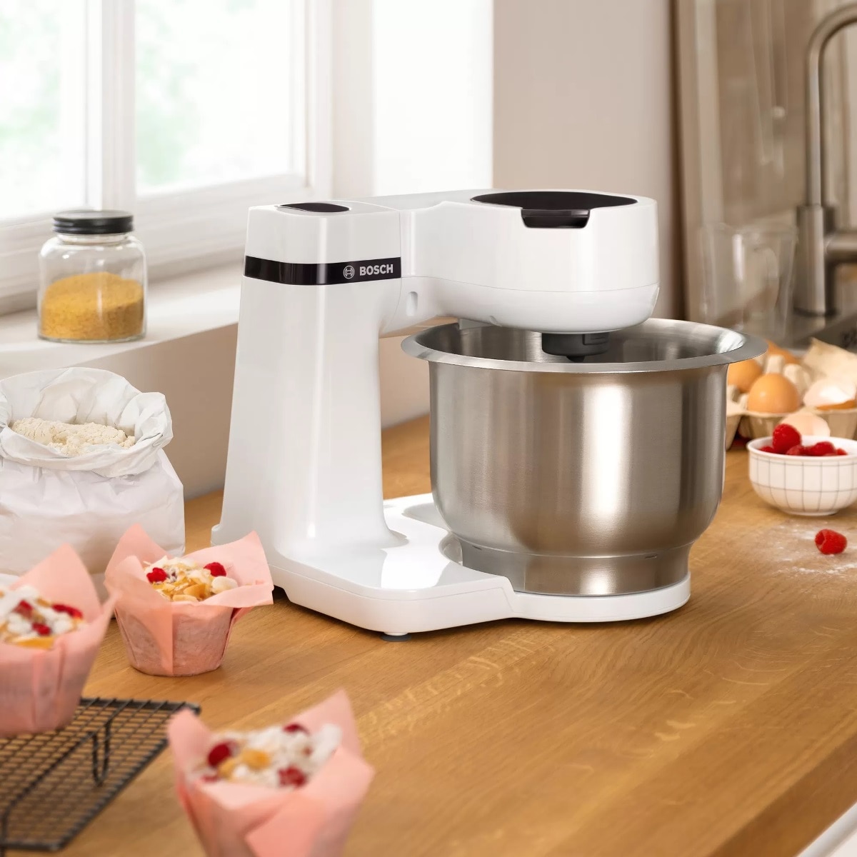 Batedeira com Taça Bosch MumS2EW30 de 700 W Capacidade de 3,8 Litros - Branco Branco-6