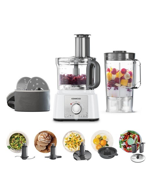 Imagem 0 de Processador de Alimentos Kenwood MultiPro Express FDP65.640WH com 2 Velocidades de 1000 W e Capacidade de 3 L - Branco