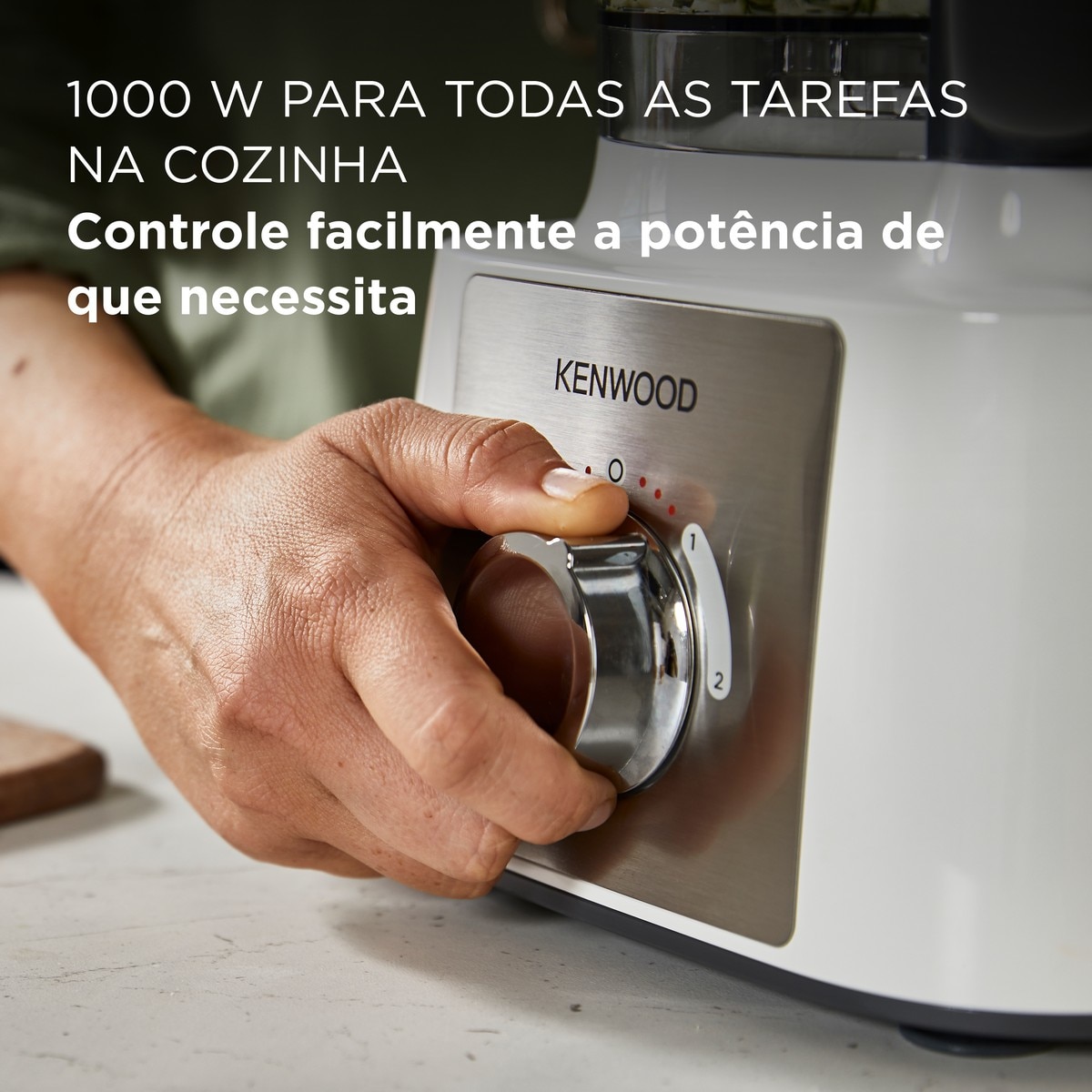 Processador de Alimentos Kenwood MultiPro Express FDP65.640WH com 2 Velocidades de 1000 W e Capacidade de 3 L - Branco Branco-4