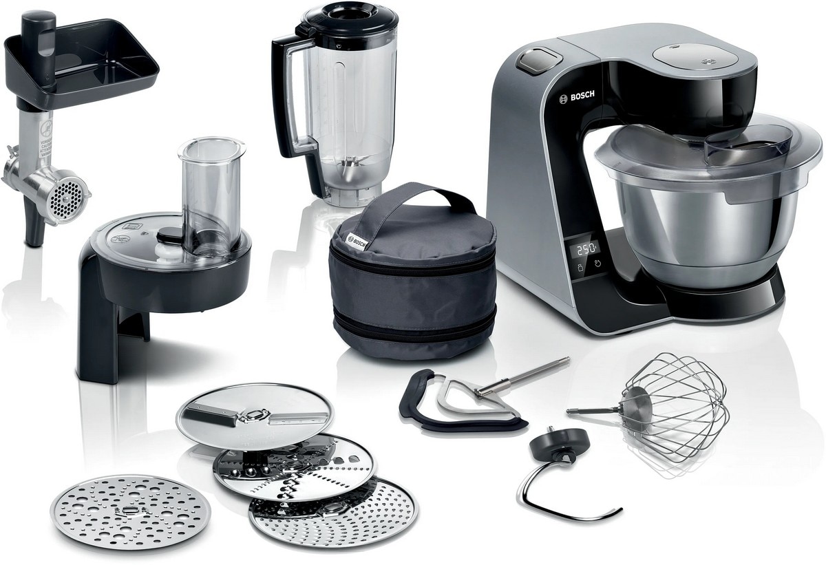 Batedeira com Taça Bosch Serie 4 MUM5XC4E CreationLine com Balança de 1000 W e de 3,9 Litros - Preto Preto-1
