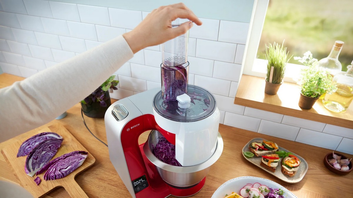 Batedeira com Taça Bosch Serie 4 MUM5X720 CreationLine com Balança de 1000 W e de 3,9 Litros - Vermelho e Inox Vermelho-9