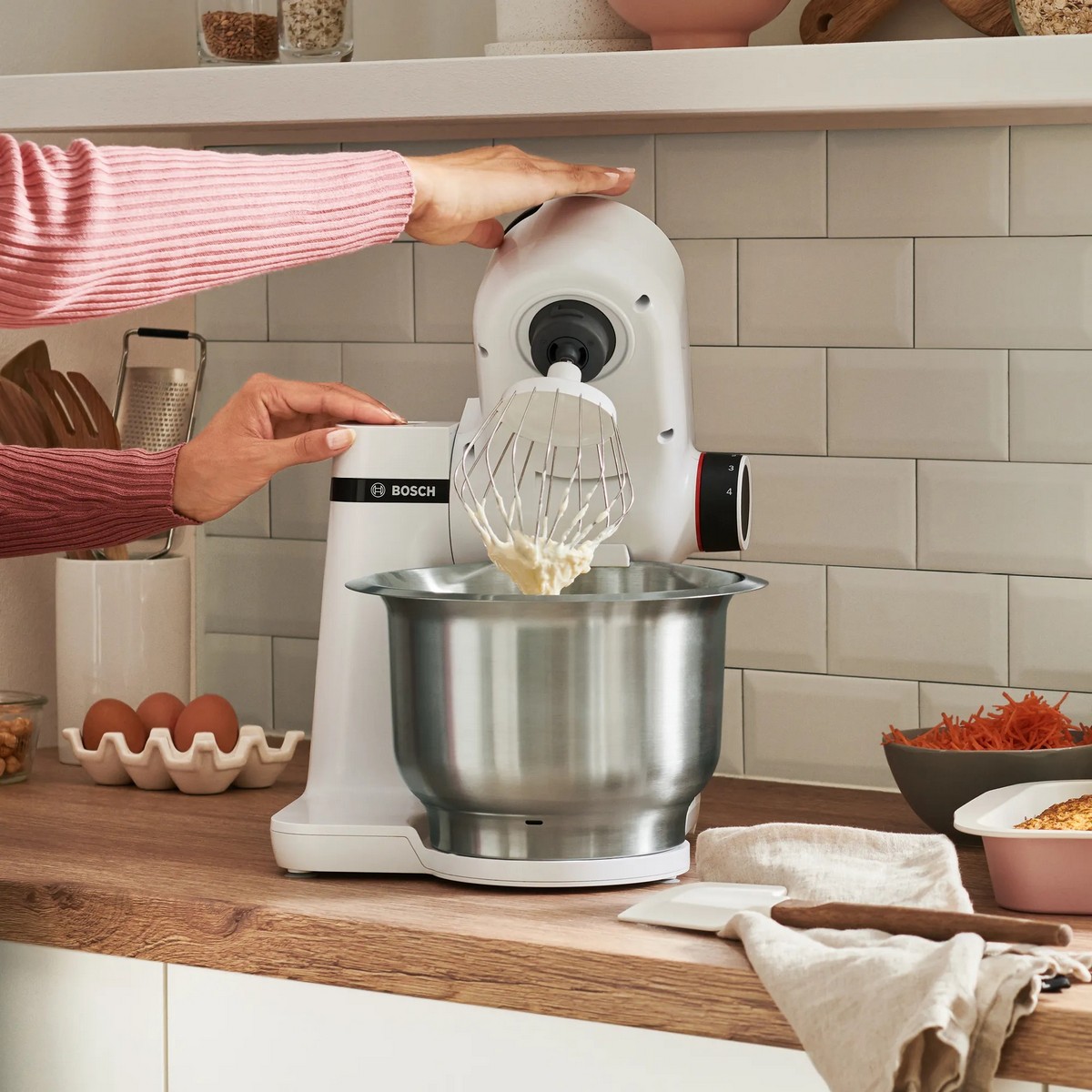 Batedeira com Taça Bosch Serie 2 MUMS2EW00 de 700 W e de 3,8 Litros - Branco Branco-4
