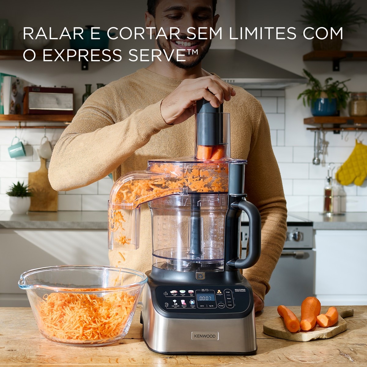 Processador de Alimentos Kenwood MultiPro OneTouch FDM73.480SS de 1000W e Capacidade de 3 Litros 3