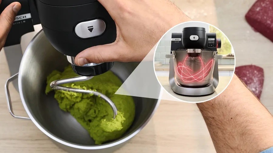 Robot de Cozinha Bosch Serie 6 MUMS6ZS00 com Balança, de 1600 W e Capacidade de 5,5 Litros - Preto e Aço Inoxidável Preto / Inox-6