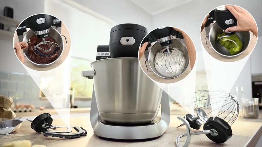 Robot de Cozinha Bosch Serie 6 MUMS6ZS00 com Balança, de 1600 W e Capacidade de 5,5 Litros - Preto e Aço Inoxidável Preto / Inox-9