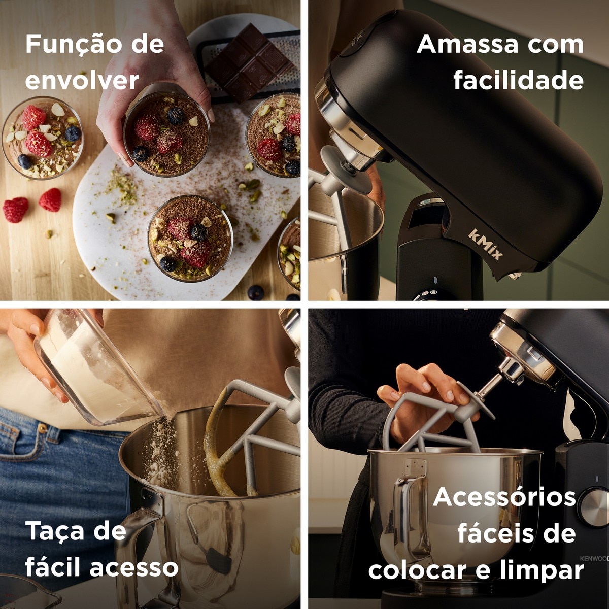 Robot de Cozinha Kenwood KMIX KMX751ABK de 1000 W e 6 Velocidades - Preto Mate Preto mate-5