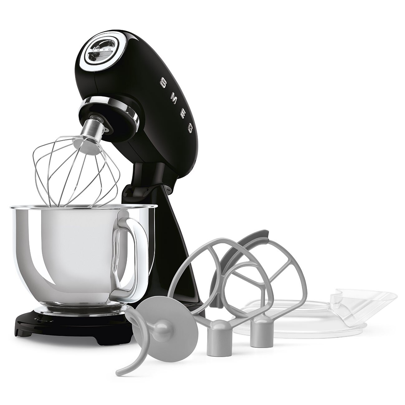Batedeira com Taça Smeg Anni 50 de 1000 W e Capacidade de 4,8 Litros Preto-7