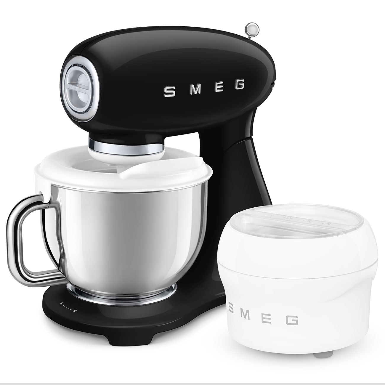 Batedeira com Taça Smeg Anni 50 de 1000 W e Capacidade de 4,8 Litros Preto-10