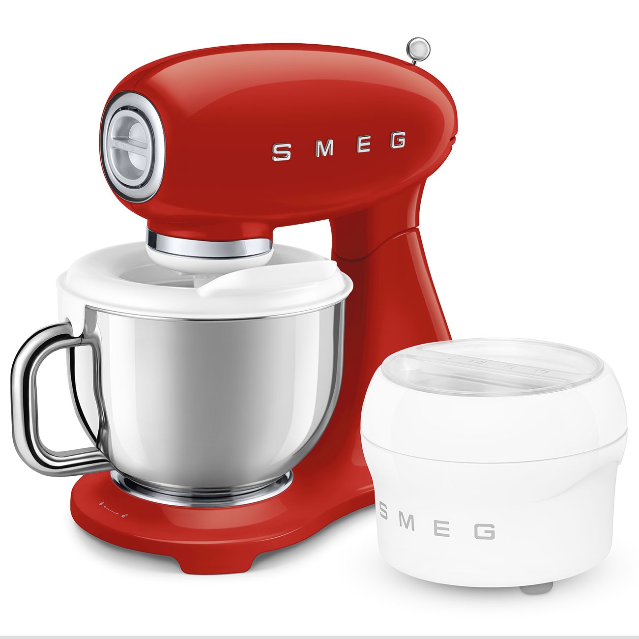 Batedeira com Taça Smeg Anni 50 de 1000 W e Capacidade de 4,8 Litros Vermelho-10