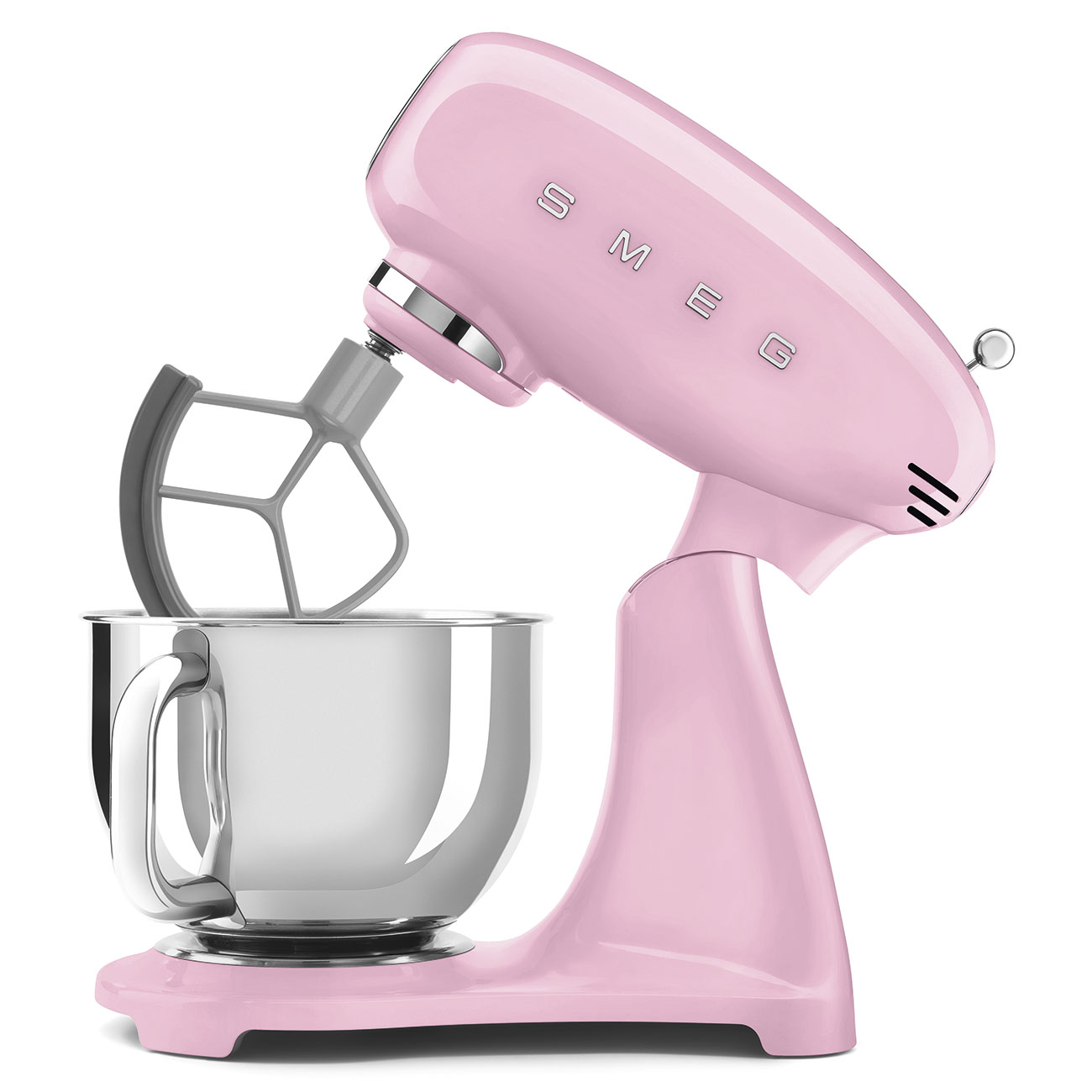 Batedeira com Taça Smeg Anni 50 de 1000 W e Capacidade de 4,8 Litros Rosa-3