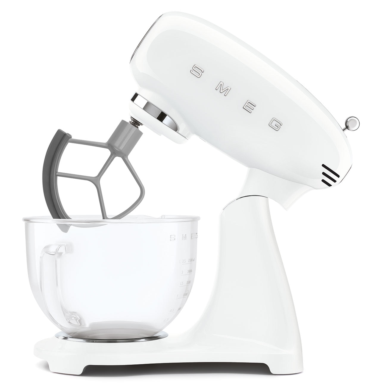 Batedeira com Taça Smeg Anni 50 de 1000 W e Capacidade de 4,8 Litros - Branco Branco-6