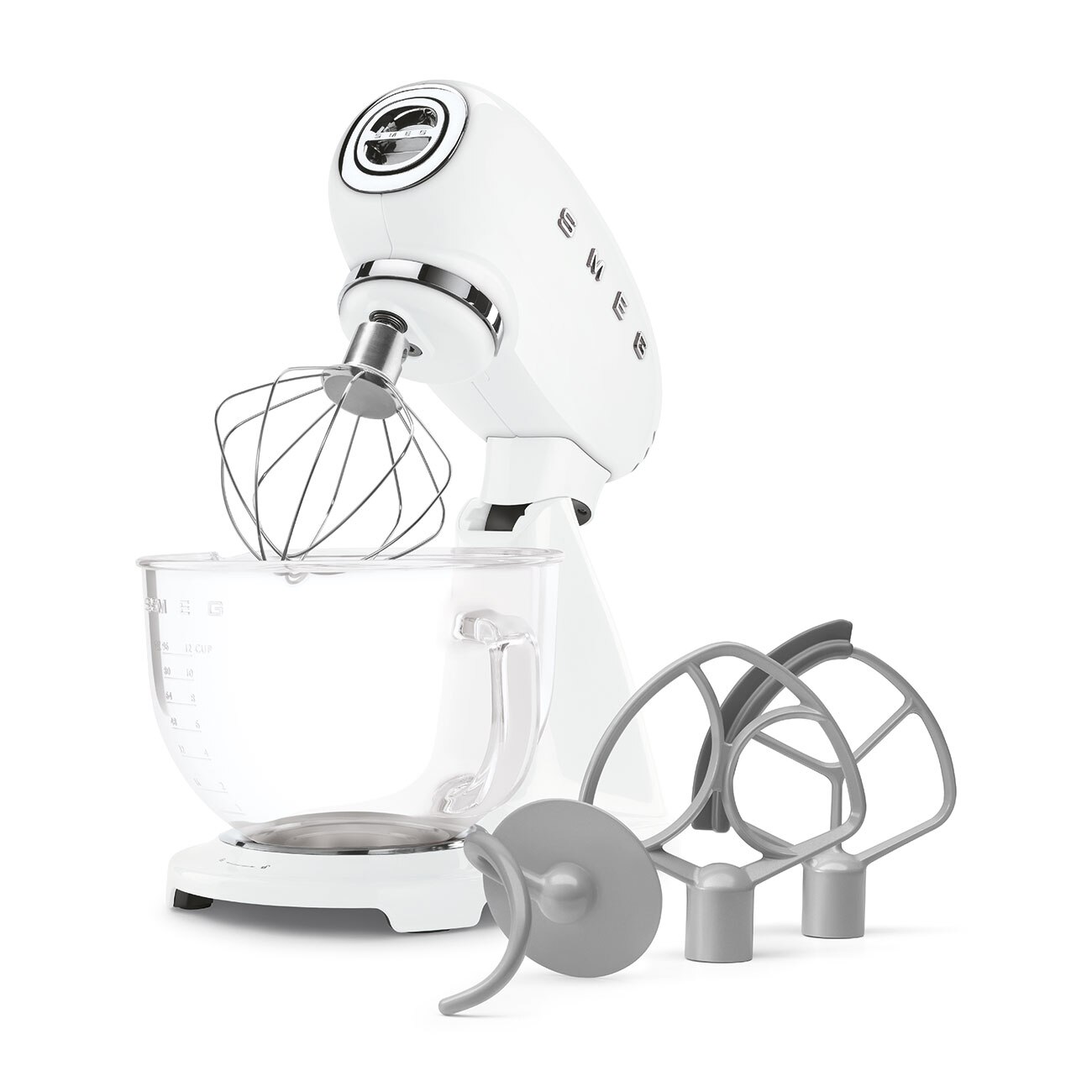 Batedeira com Taça Smeg Anni 50 de 1000 W e Capacidade de 4,8 Litros - Branco Branco-8