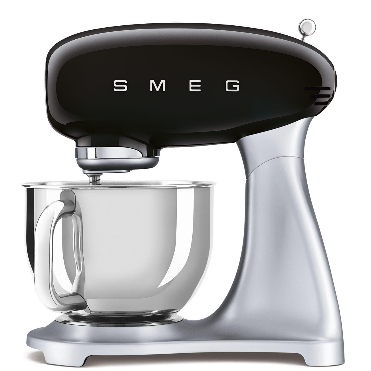 Batedeira com Taça Smeg Anni 50 de 800 W e Capacidade de 4,8 Litros Preto-1