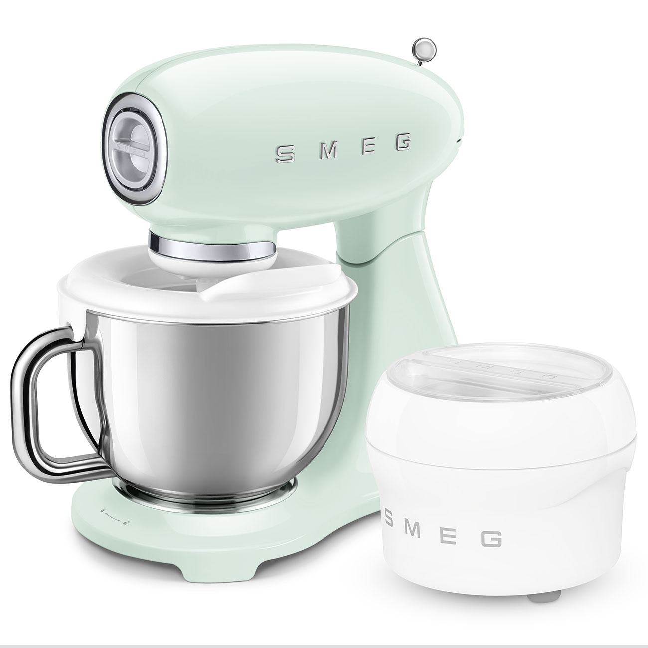 Batedeira com Taça Smeg Anni 50 de 1000 W e Capacidade de 4,8 Litros Verde Água-10