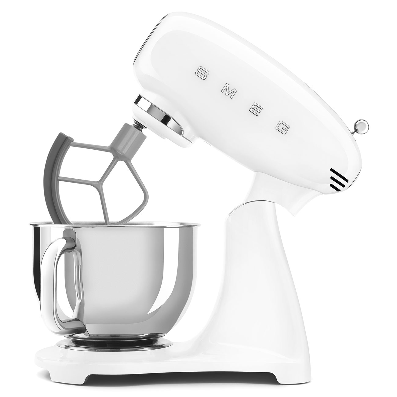 Batedeira com Taça Smeg Anni 50 de 1000 W e Capacidade de 4,8 Litros Branco-3