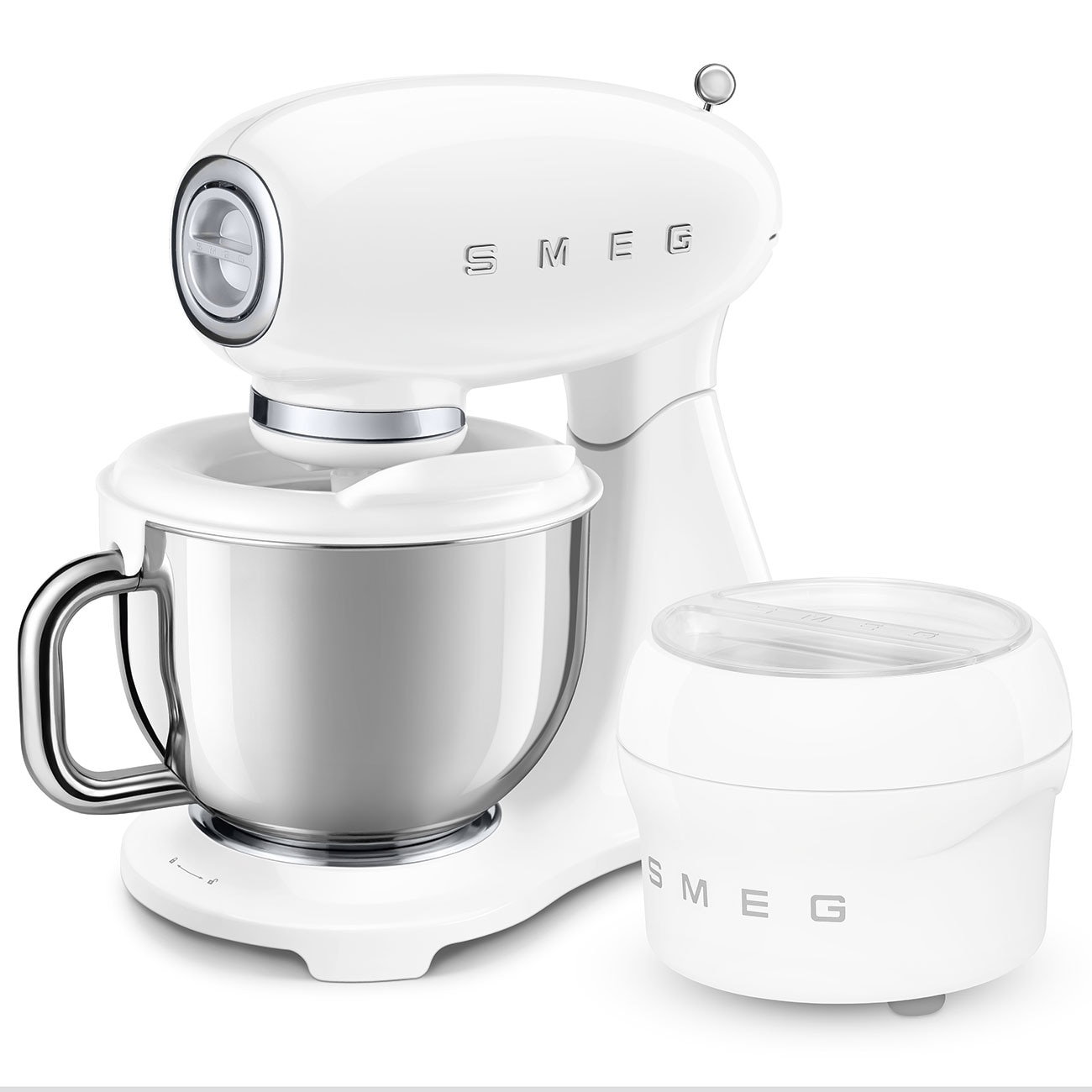 Batedeira com Taça Smeg Anni 50 de 1000 W e Capacidade de 4,8 Litros Branco-10