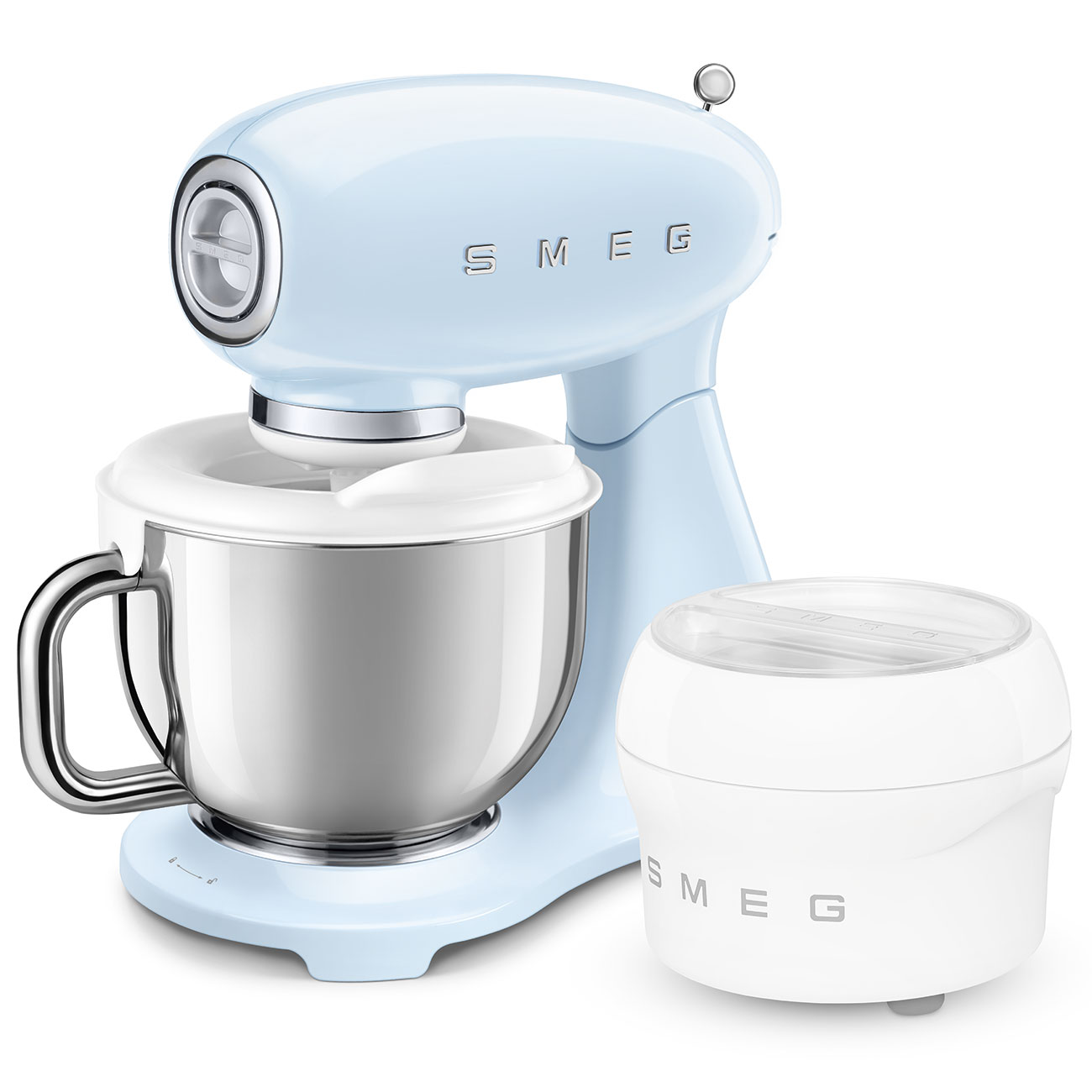Batedeira com Taça Smeg Anni 50 de 1000 W e Capacidade de 4,8 Litros Azul-celeste-10
