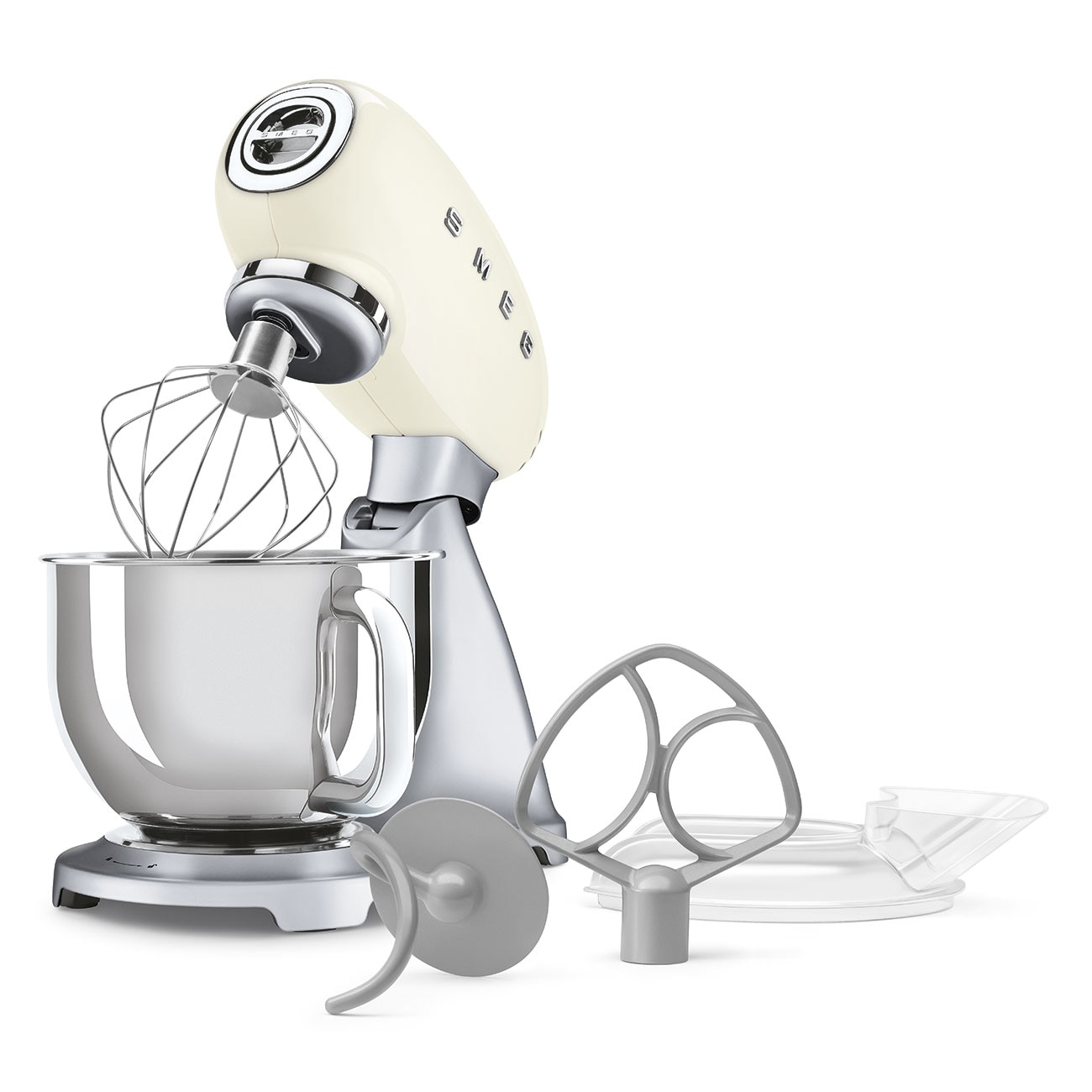 Batedeira com Taça Smeg Anni 50 de 800 W e Capacidade de 4,8 Litros Creme-7