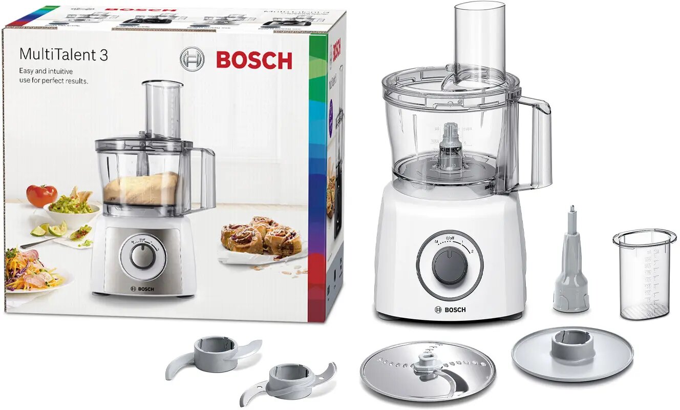 Processador de Alimentos Bosch MCM3100W MultiTalent 3, de 800 W - Branco Branco-2