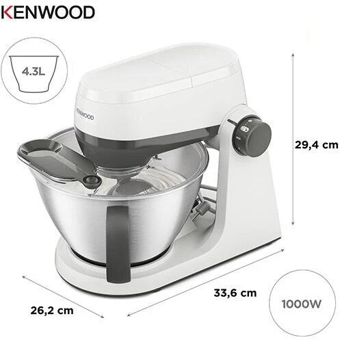 Robot de Cozinha Kenwood MultiTasker KHC30.000WH de 1000W - Branco Branco-2