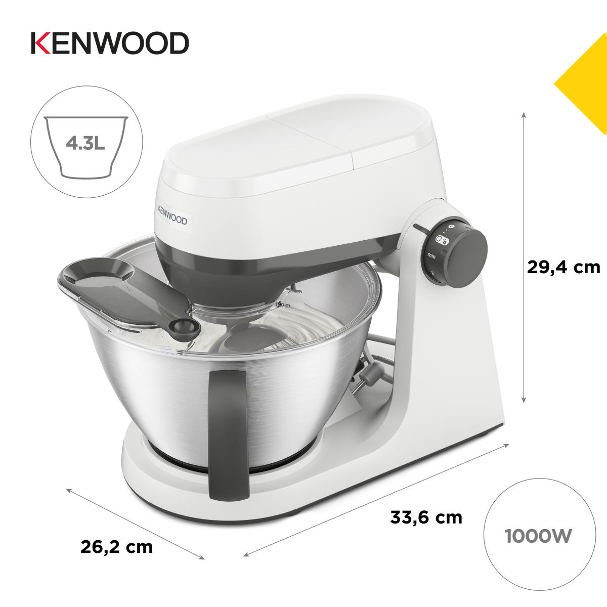 Robot de Cozinha Kenwood MultiTasker KHC30.000WH de 1000W - Branco Branco-6