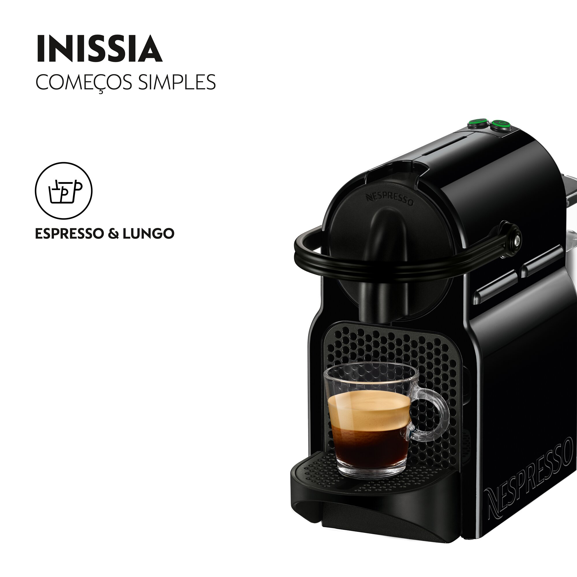 Máquina de Café De'Longhi Nespresso Inissia EN80.B para Cápsulas - Preto Preto-3