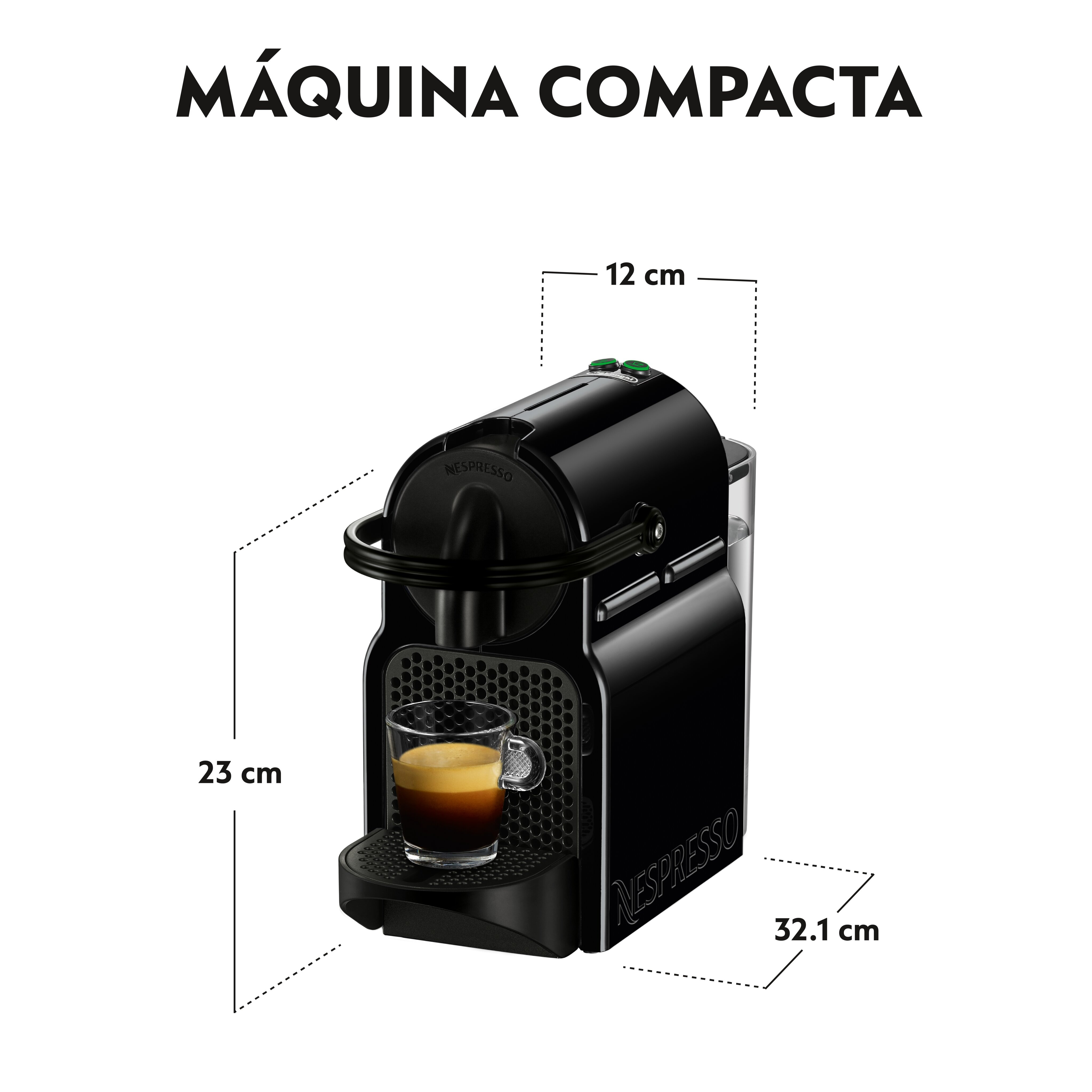 Máquina de Café De'Longhi Nespresso Inissia EN80.B para Cápsulas - Preto Preto-5