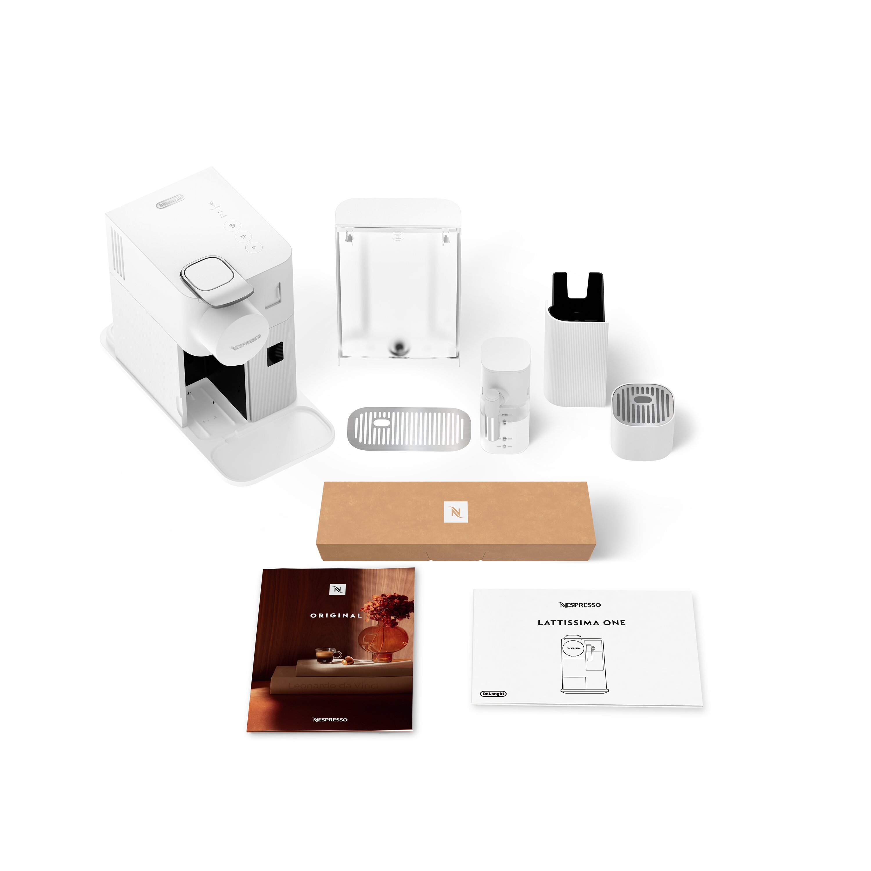Máquina de Café De'Longhi Nespresso Lattissima One EN510 para Cápsulas Branco-9