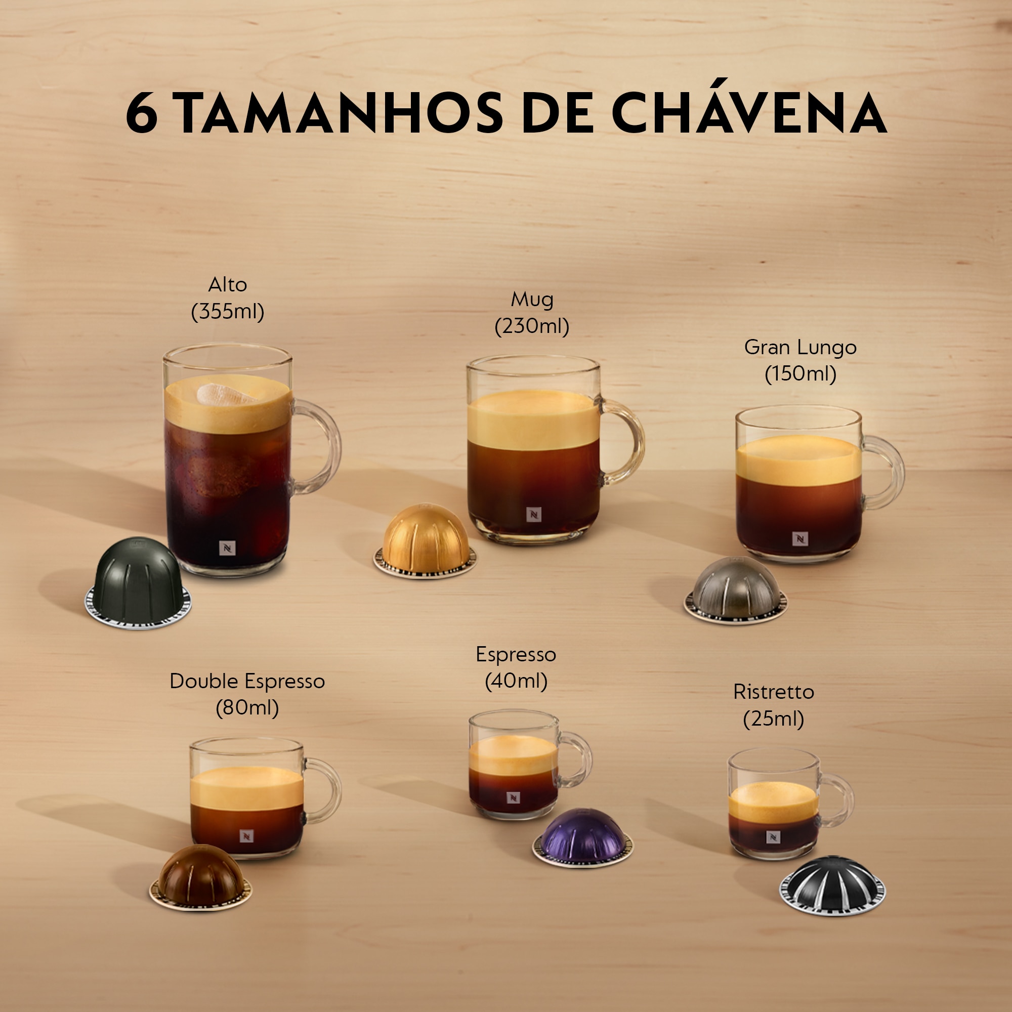 Máquina de Café De'Longhi Nespresso Vertuo Pop ENV90.B para Cápsulas Nespresso Vertuo Amarelo-4
