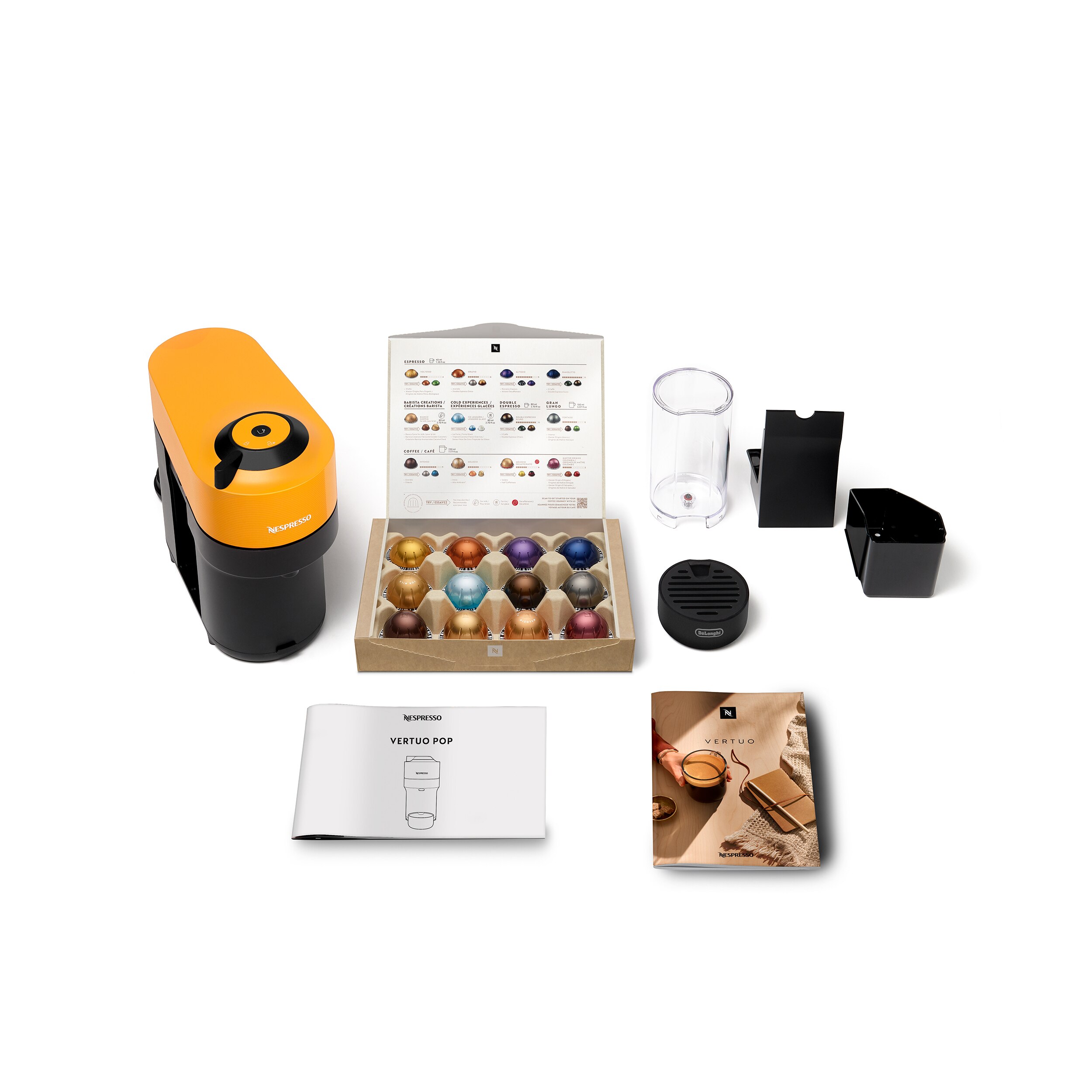 Máquina de Café De'Longhi Nespresso Vertuo Pop ENV90.B para Cápsulas Nespresso Vertuo Amarelo-10