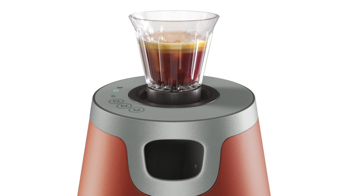 Máquina de Café Delta Q Rise 017965 de 1250 W para Cápsulas - Terracota Terracota-2