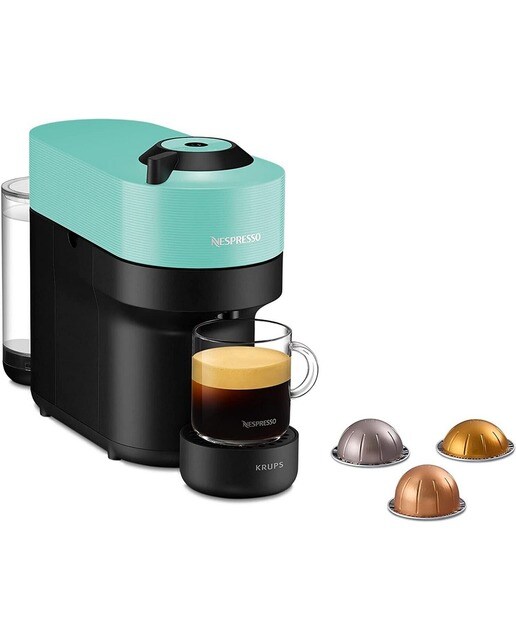 Imagem 0 de Máquina de Café Krups Nespresso Vertuo Pop XN9204P3 para Cápsulas Nespresso Vertuo - Preto e Verde