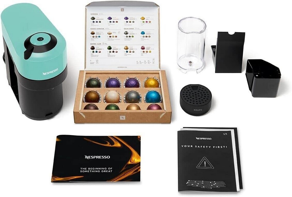 Máquina de Café Krups Nespresso Vertuo Pop XN9204P3 para Cápsulas Nespresso Vertuo - Preto e Verde Mint-3