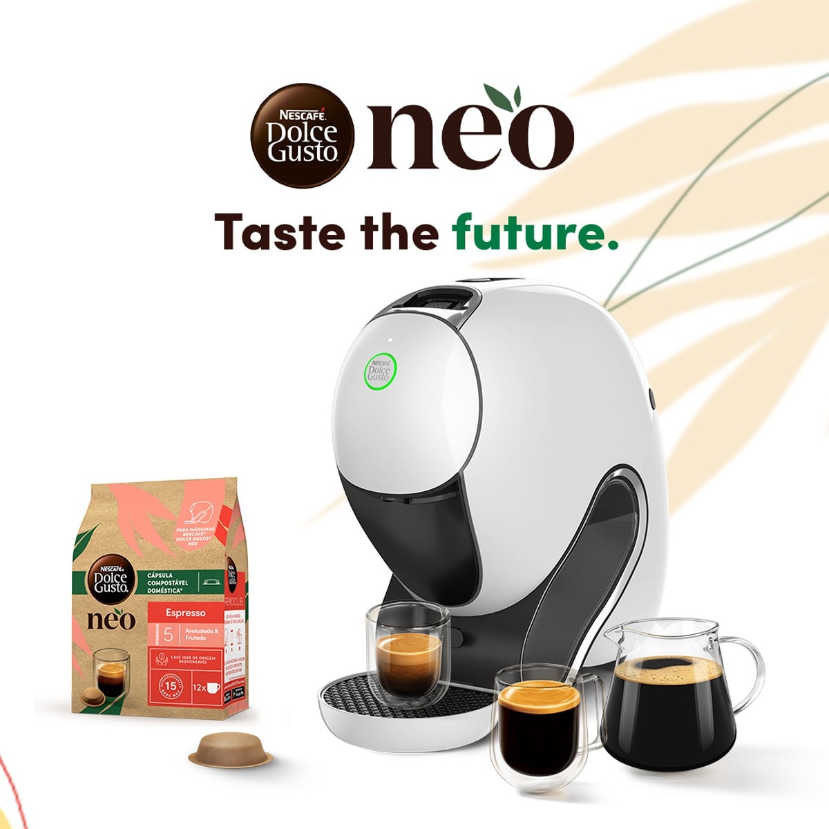 Máquina de Café Nescafé Dolce Gusto NEO Krups KP830110 Tecnologia SmartBrew?, Cápsulas em Papel - Branco Branco-3
