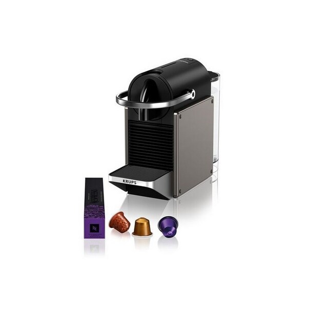 Imagem 0 de Máquina de Café Nespresso Krups XN306TP3 Pixie para Cápsulas - Titanium