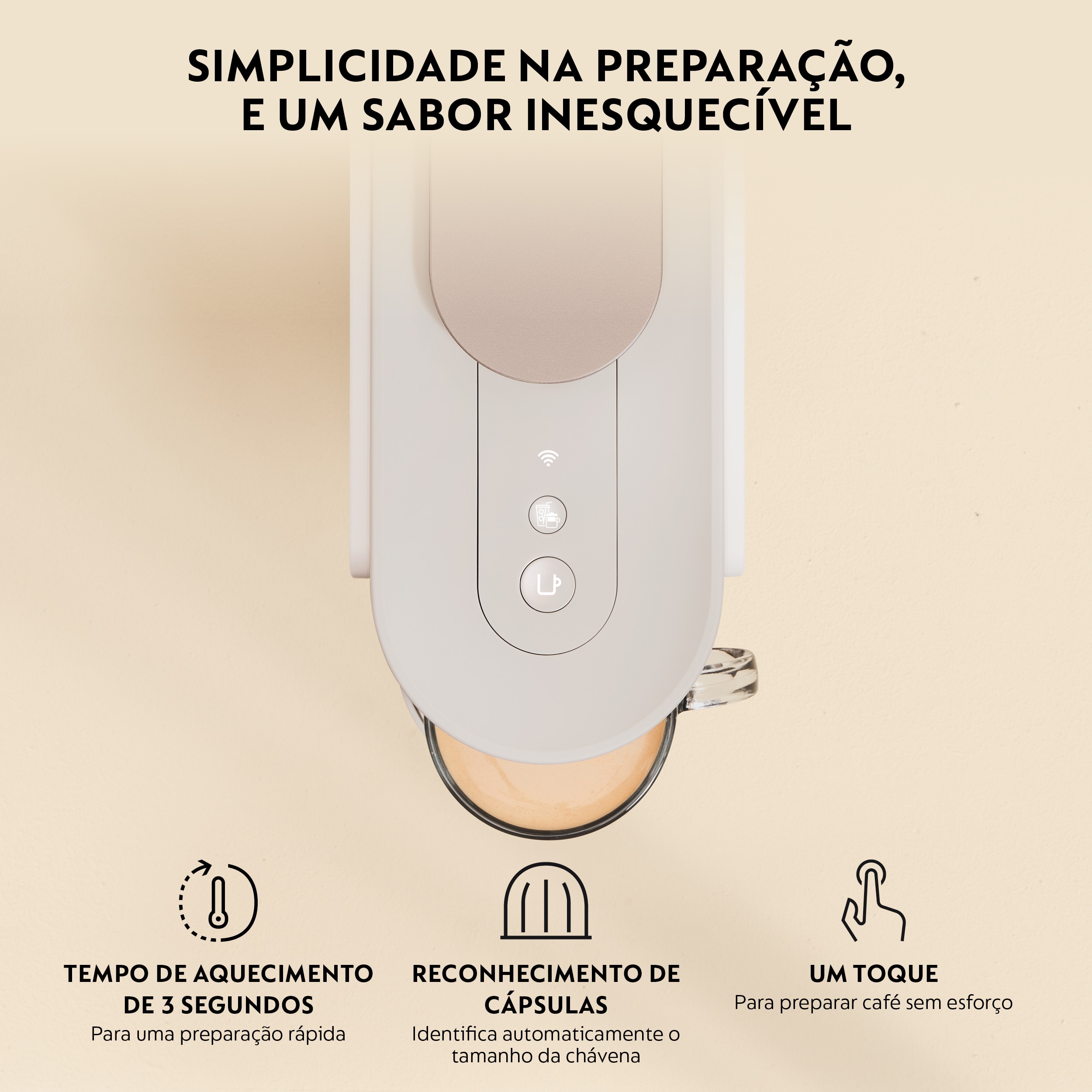 Máquina de Café De'Longhi Nespresso Vertuo Up ENV200.W para Cápsulas - Branco Branco-5