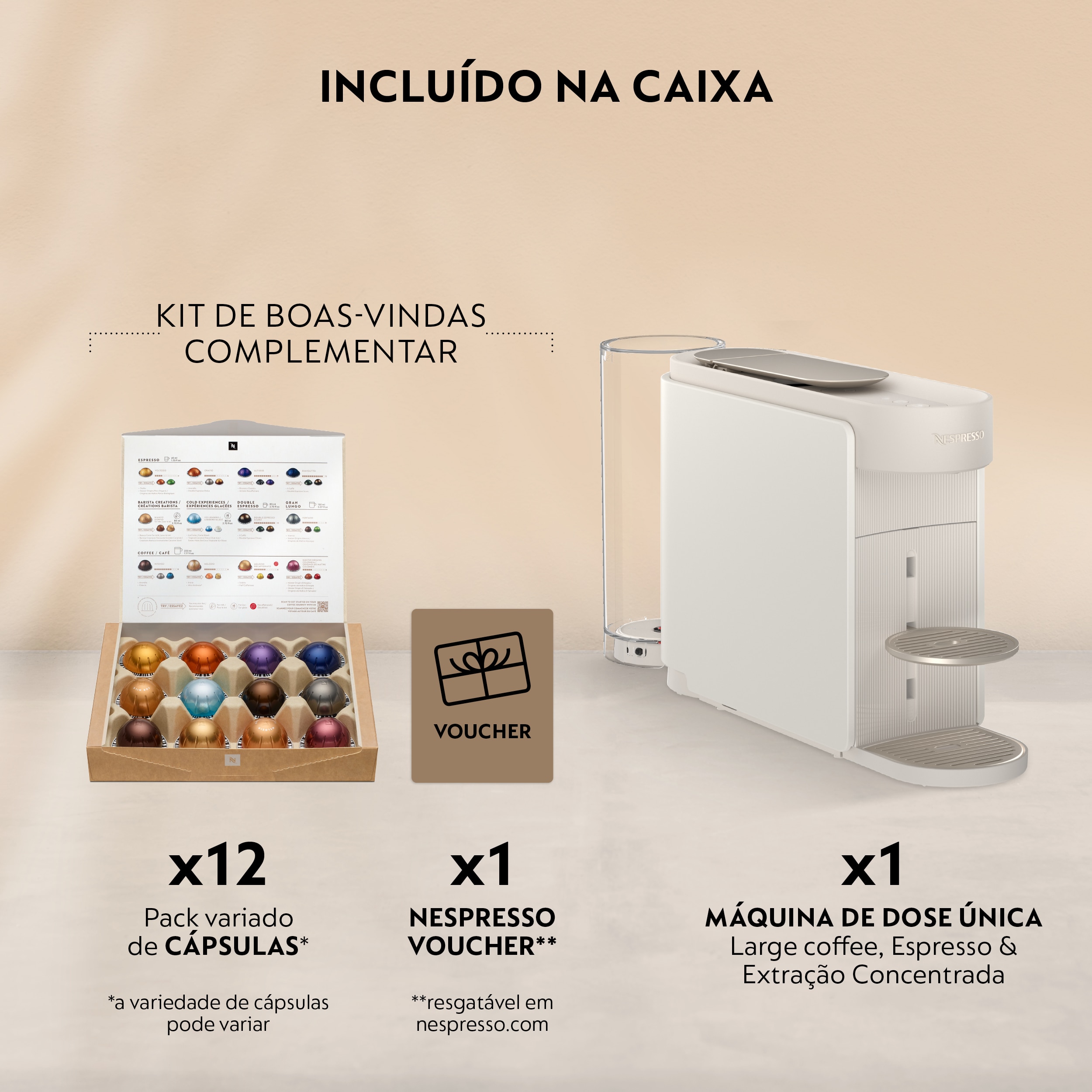 Máquina de Café De'Longhi Nespresso Vertuo Up ENV200.W para Cápsulas - Branco Branco-9