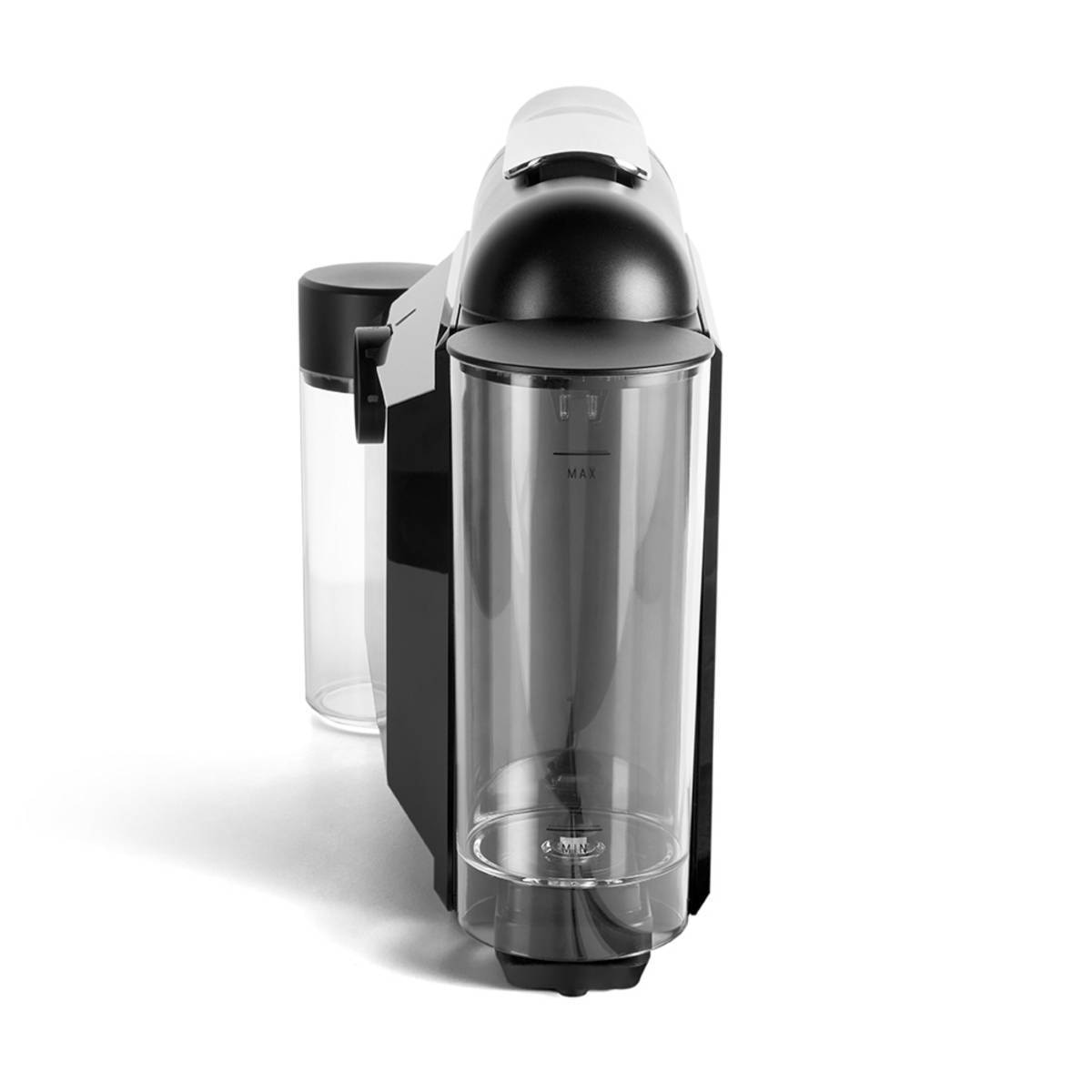 Bundle Máquina de Café Delta Q Mini MilkQool de Cápsulas, 19 Bar e 1200W - Preto + 20 Cápsulas + 2 Chávenas Cappuccino Preto-4