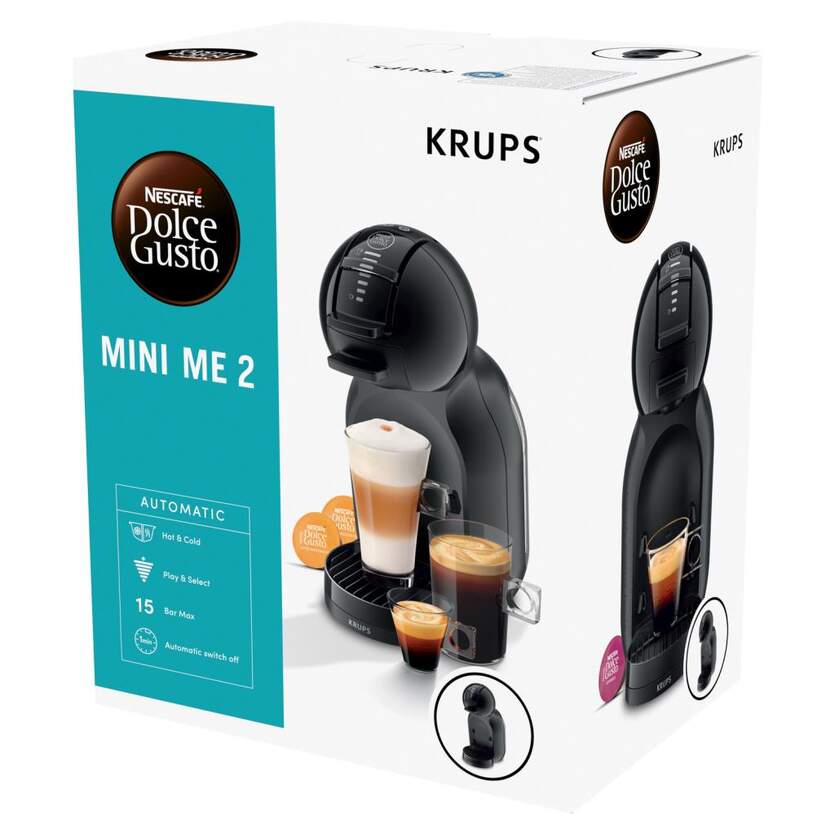 Máquina de Café Cápsulas Krups Nescafé Dolce Gusto Mini Me 2 KP1438P16 - Piano Black Preto-2