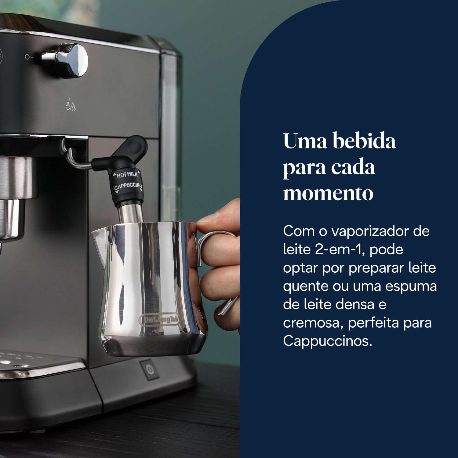 Máquina de Café Expresso Manual De'Longhi Dedica Style EC685.BK de 1300 W e de 15 bar - Café Moído e Pastilhas - Preto Preto-6