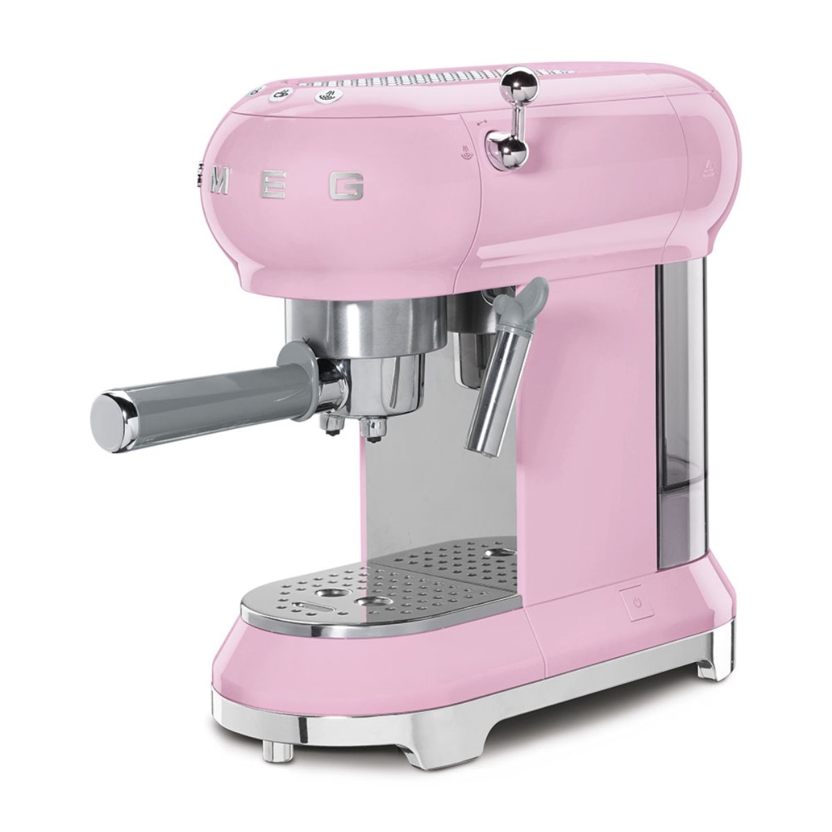 Máquina de Café Expresso Manual Smeg Anni 50 Expresso ECF01PKEU de 1350 W e de 15 bar - Rosa Polido Rosa-3